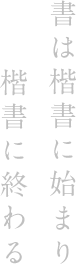 私の問い正す、書の本質